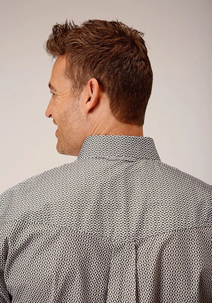 Roper 1564 Climbing Diamond (Green) - Men's Short Sleeve Shirt