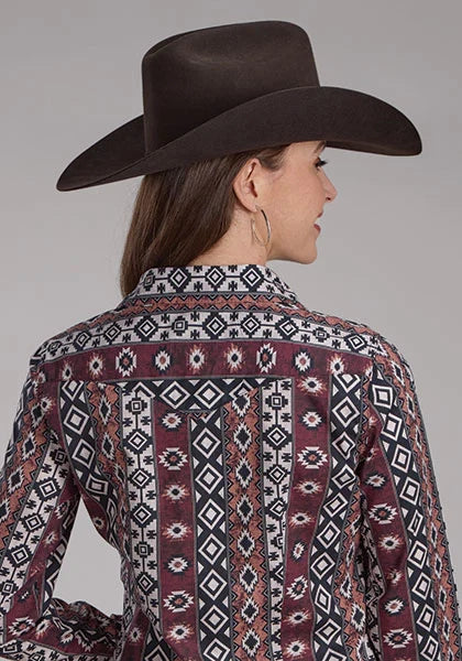 Roper 2178 Winter Aztec (Black) - Women's Western Shirt