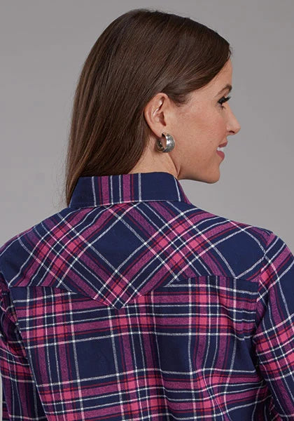Roper 2206 Unlined Flannel (Purple) - Women's Western Shirt