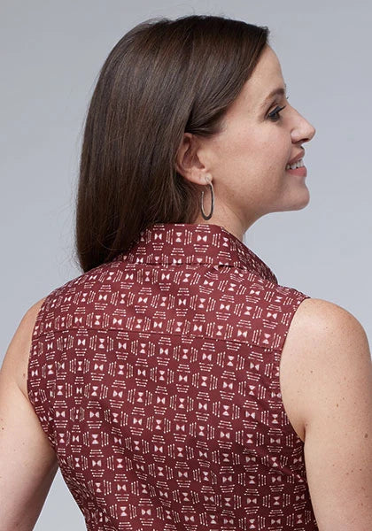 Roper 2005 Ikat Arrows (Red) - Women's Sleeveless Shirt