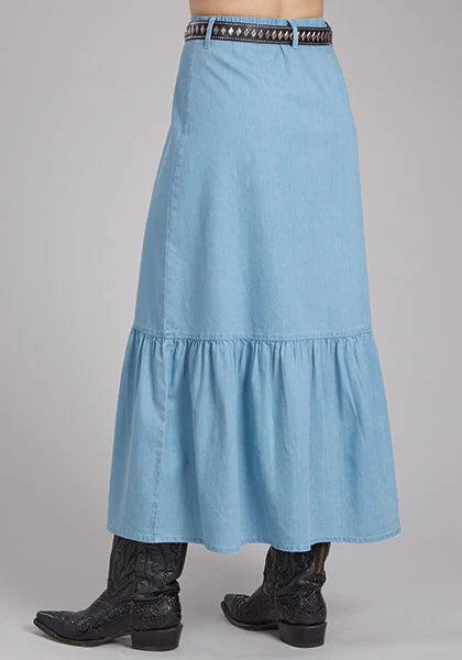Roper 2337 Solid Denim (Blue) - Women's Skirt