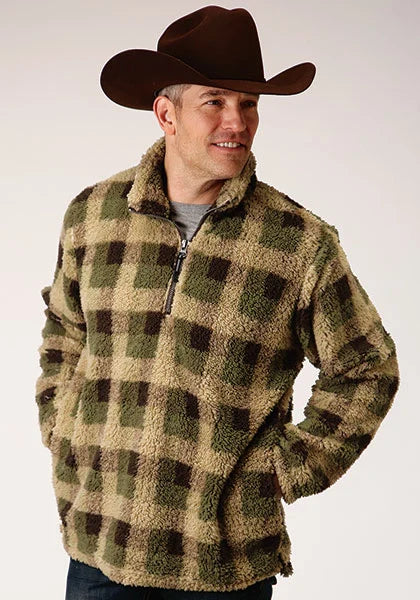 Roper 1352 Polar (Green) - Men's Fleece Pullover