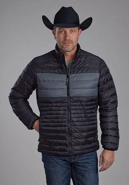Roper 2165 Parachute (Black/Grey) - Men's Nylon Jacket
