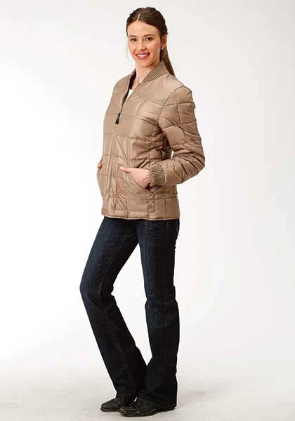 Roper 1473 Quilted Poly (Khaki) - Women's Jacket
