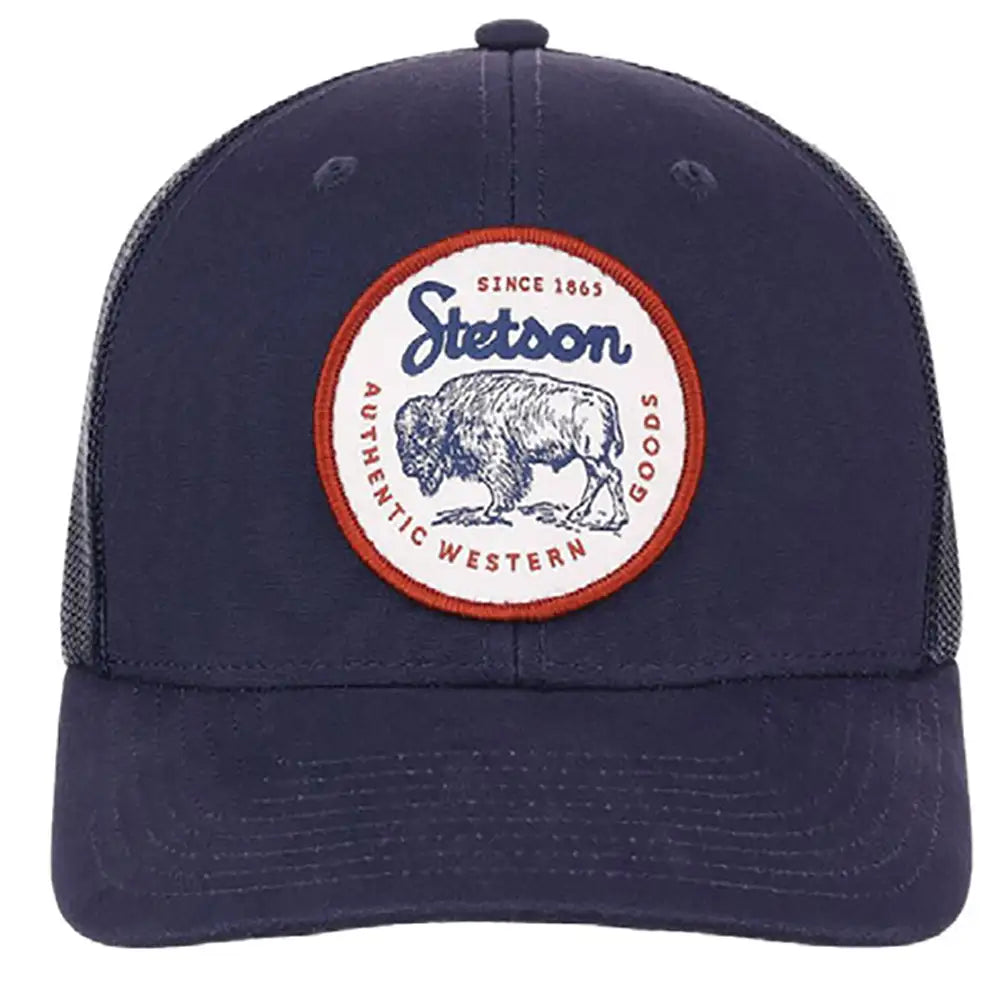Stetson Authentic Western Buffalo ( Navy ) - Trucker Cap