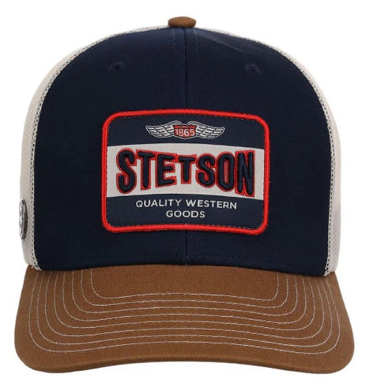 Stetson Quality Western (Navy/Brown) - Trucker Cap