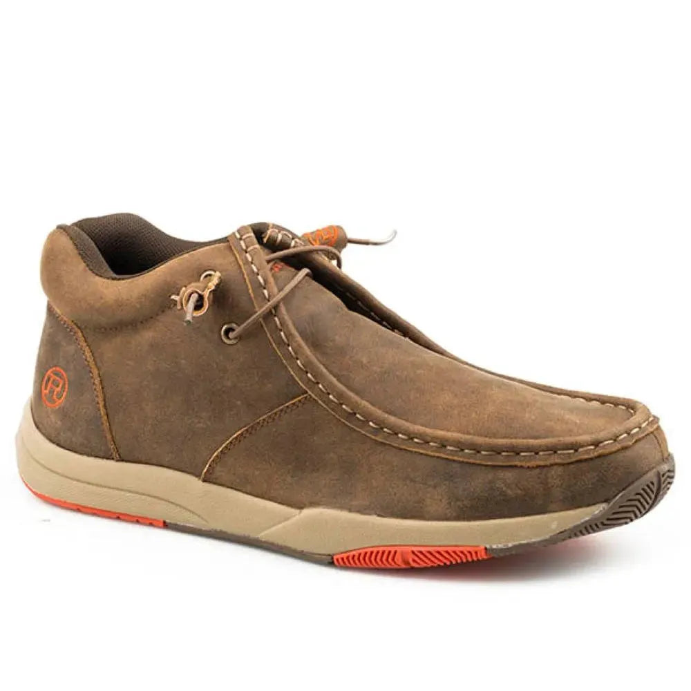 Roper Rustic Ray (Brown) - Men's Leather Shoe