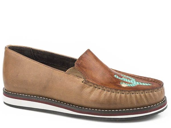 Roper Lone Cactus (Tan) - Women's Shoe