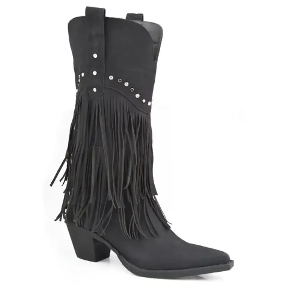 Roper Oakley (Black) - Women's Biker Boot