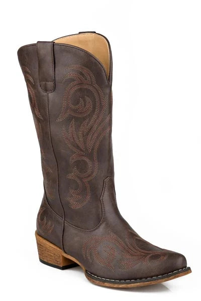 Roper Riley (Dark Brown) - Women's Cowgirl Boot