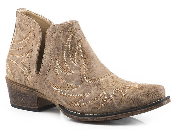 Roper Ava Vintage (Tan) - Women's Cowgirl Boot