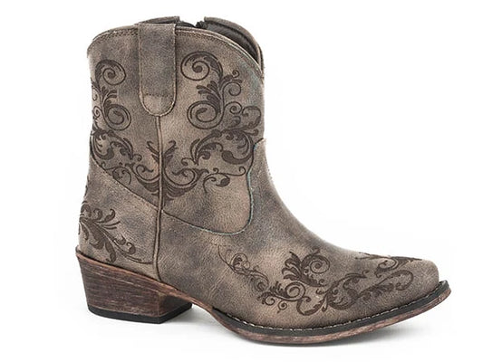 Roper Short Stuff (Brown) - Women's Cowgirl Boot