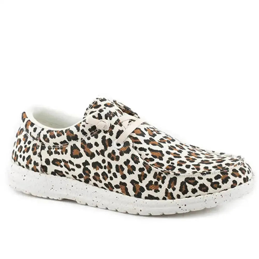 Roper Hang Loose (Creme Leopard) - Women's Shoe