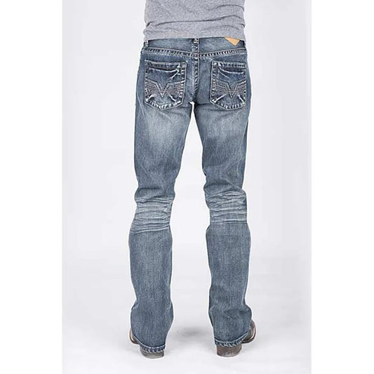 Tin Haul Guy's Jean (Medium Wash) - Men's Bootcut Jeans (Closeout)