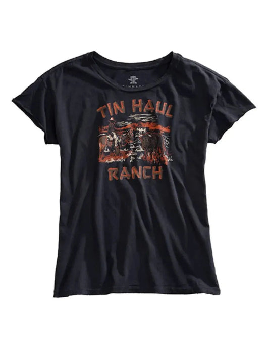 Tin Haul "Tin Haul Ranch" Logo (Grey) - Women's T-Shirt