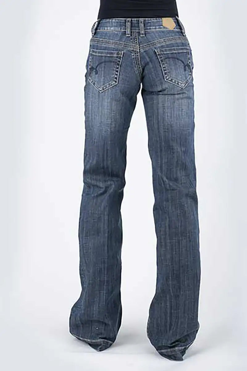 Tin Haul 460 Ella Fit Blue Loop Pocket ( Denim Dark Wash ) - Women's Jeans