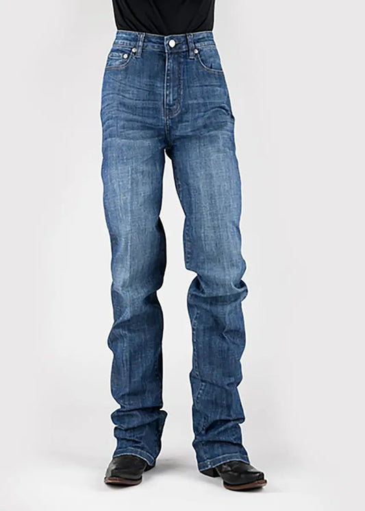 Tin Haul 525 Rachel Fit Horseshoe Pocket ( Denim Medium Wash )- Women's Jeans