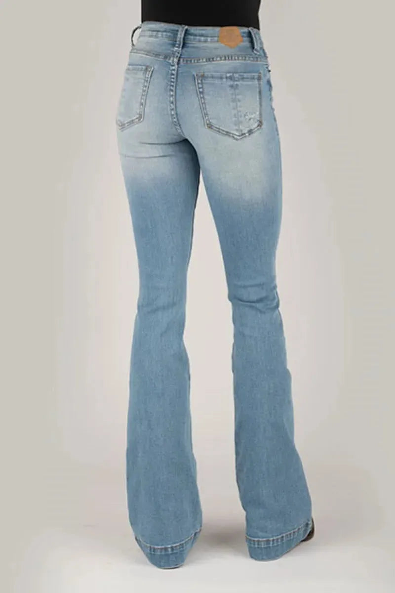Tin Haul Libby High Raise Flare (Light Wash) - Women's Jeans (Closeout)