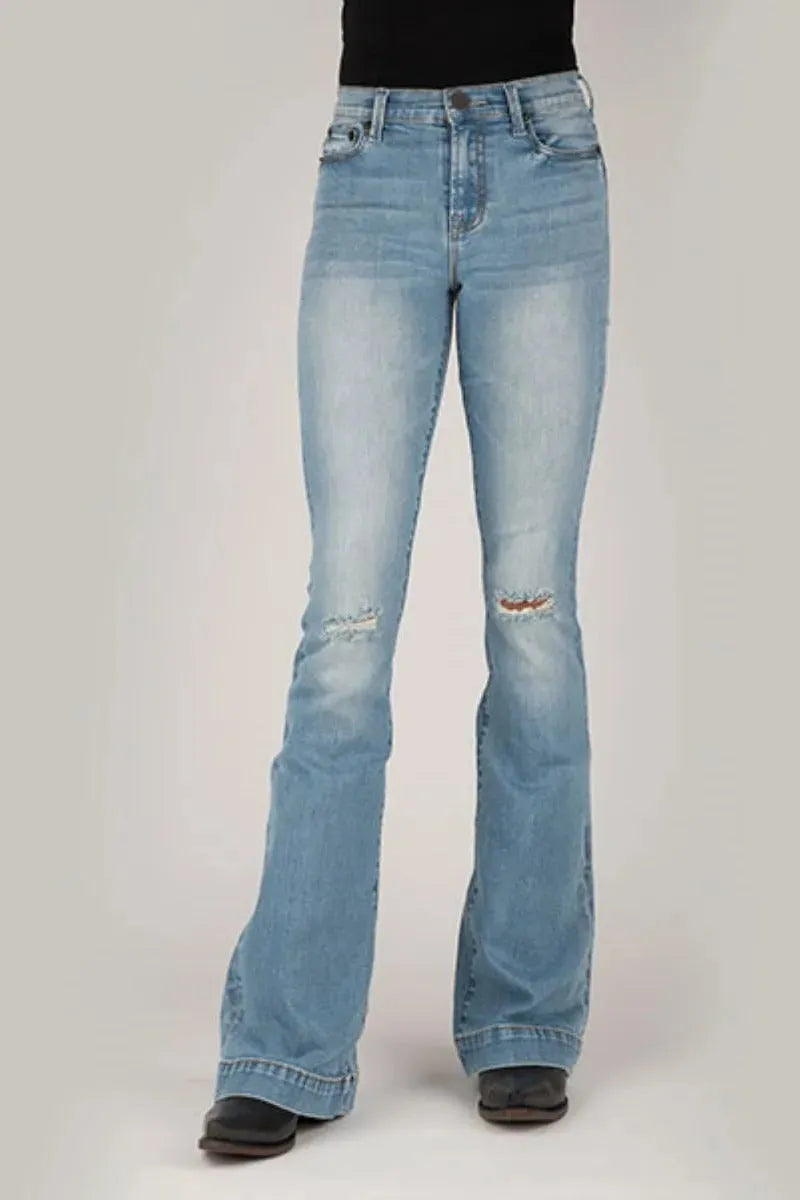 Tin Haul Libby High Rise Flare (Light Wash) - Women's Jeans