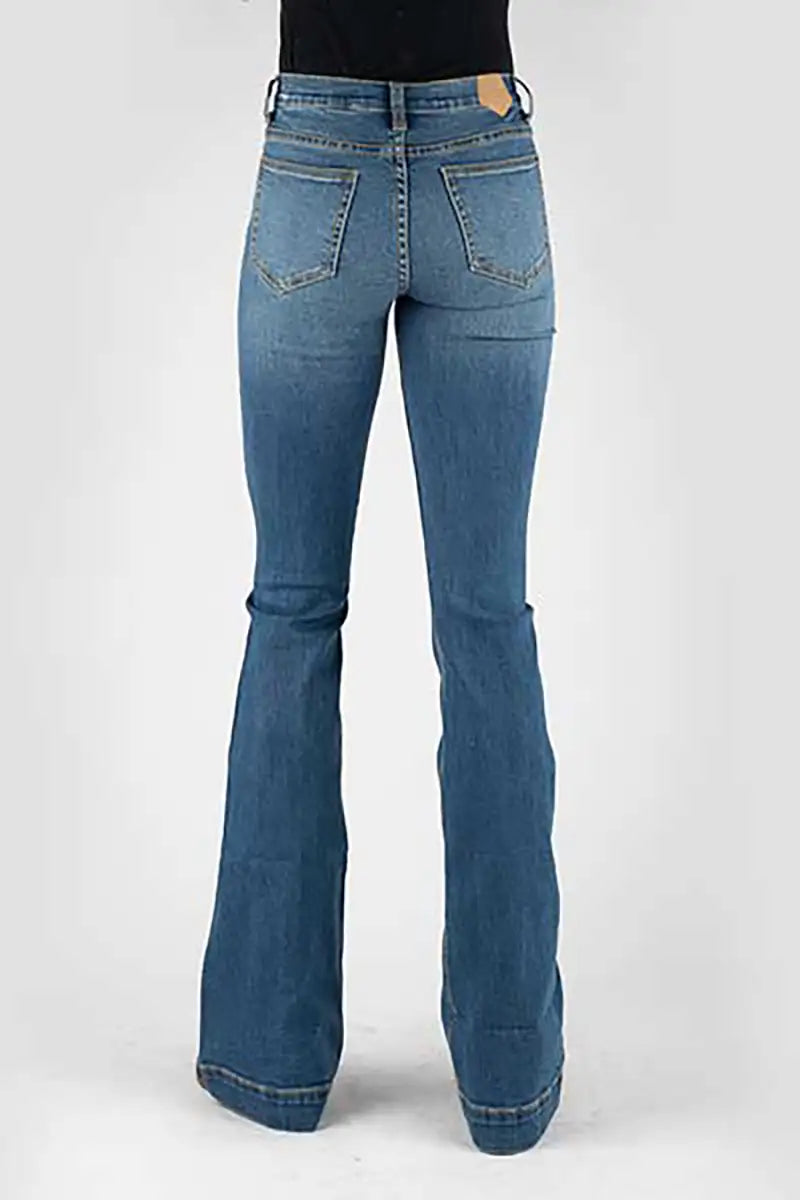 Tin Haul 595 Libby Fit Square Front Pocket ( Denim Medium Wash )- Women's Jeans