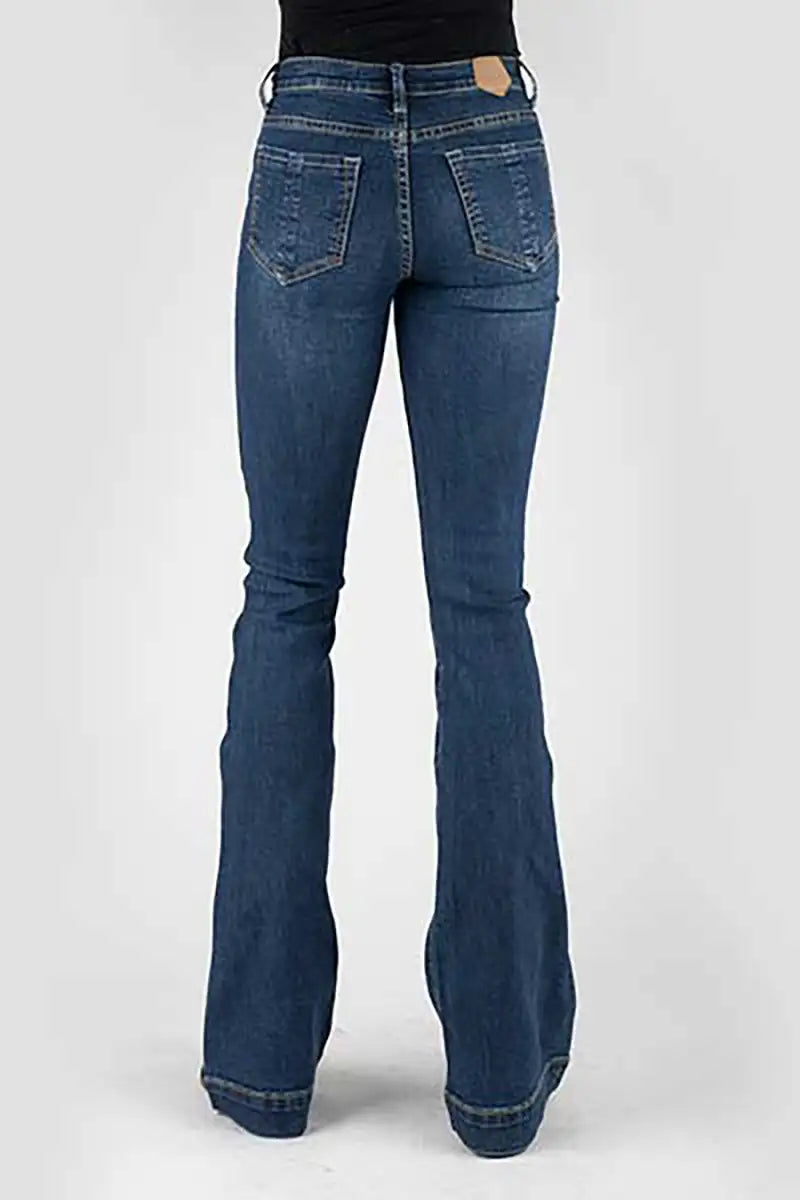 Tin Haul 595 Libby Fit Button Front ( Denim Dark Wash )- Women's Jeans