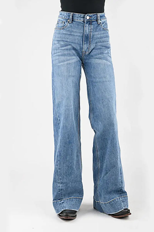 Tin Haul 870 Claire Wide Leg ( Denim Light Wash )- Women's Jeans
