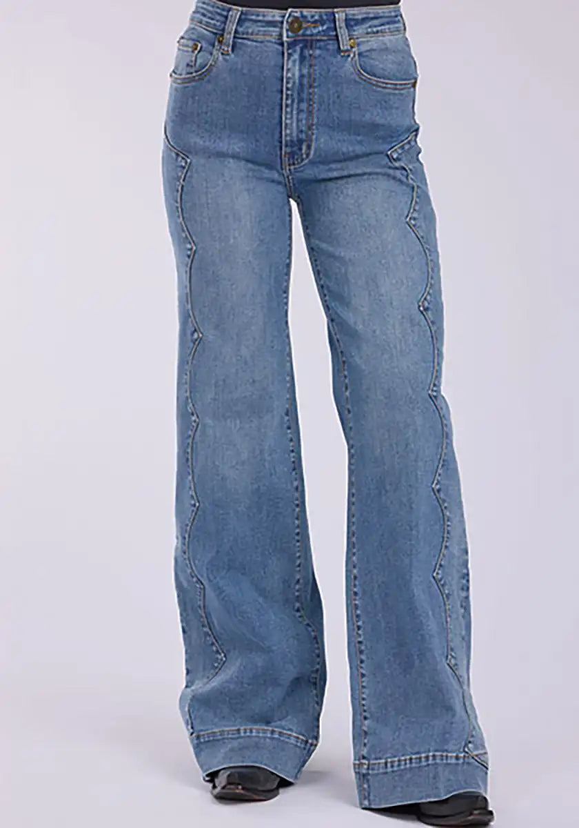 Tin Haul 870 Clair Fit Side Yoke ( Denim Light Wash )- Women's Jeans