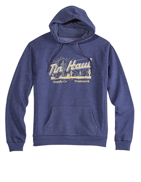 Tin Haul Desert Print (Blue) - Men's Hoodie Sweatshirt