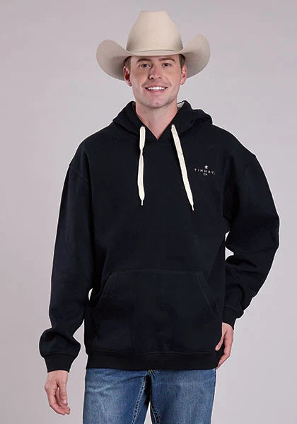 Tin Haul Antique White Logo (Black) - Men's Hoodie Sweatshirt