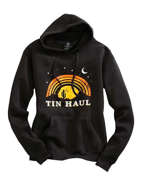Tin Haul Night Sky Print (Black) - Women's Hoodie Sweatshirt