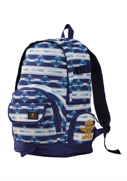 Tin Haul Retro Aztec (Blue) - Nylon Backpack