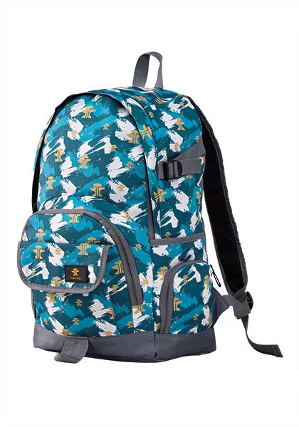 Tin Haul Brush Strokes (Turquoise) - Nylon Backpack