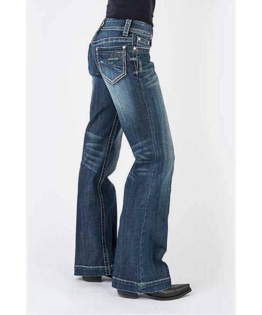 Stetson 214 Trouser Fit w/ Pieced Back Pocket - Women's Jeans