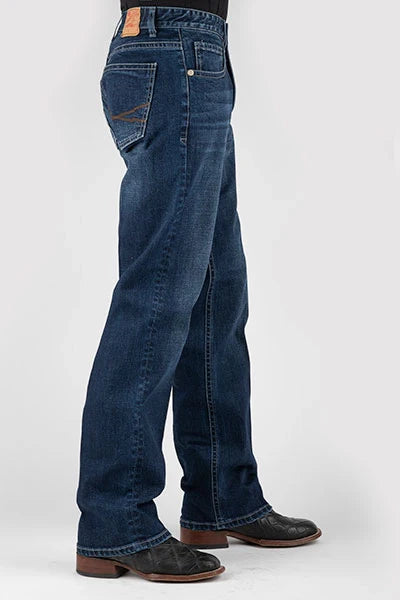Stetson 1313 Modern Fit Stretch (Dark Wash) - Men's Jeans