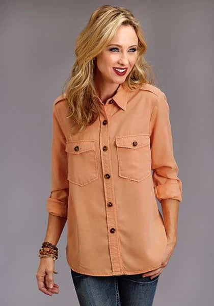 Stetson Jacket Style (Orange) - Women's Blouse
