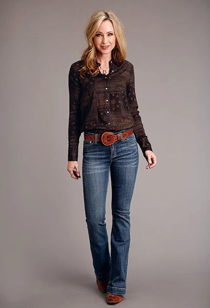 Stetson 1860 Bandana Print (Brown) - Women's Blouse