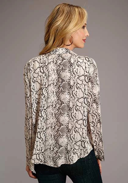 Stetson 00439 Snake Print (Cream) - Women's Blouse (Closeout)