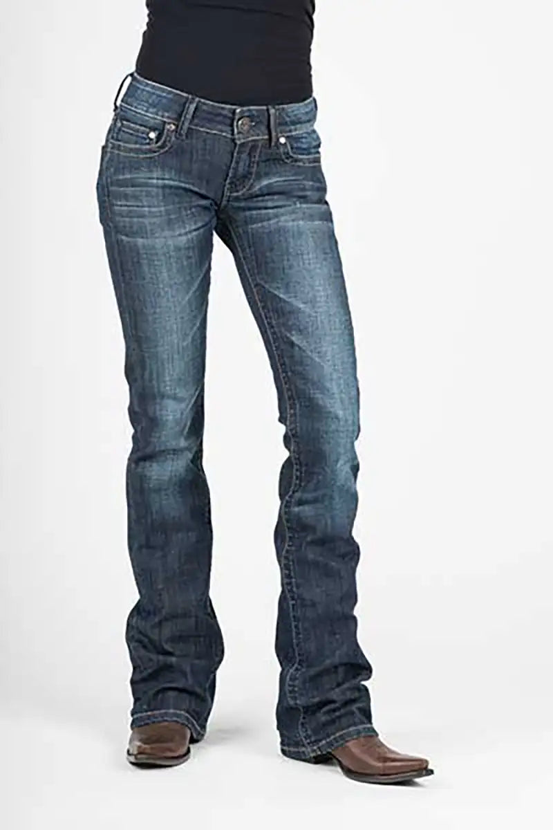 Stetson 818 Contemporary Styling S Pocket ( Denim Dark Wash )- Women's Jeans