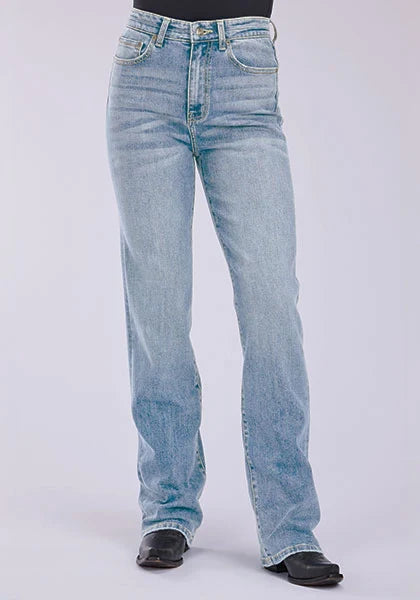 Stetson 915 High Rise Straight Fit (Light Wash) - Women's Jeans