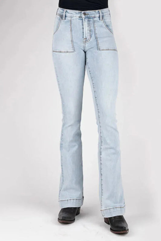 Stetson 921 High Waist Flare (Acid Wash) - Women's Jeans