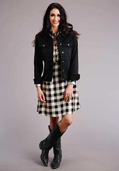 Stetson 00514 Buffalo Plaid (White) - Women's Dress