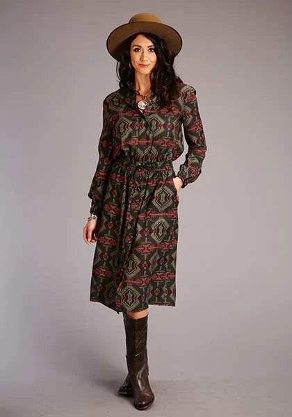 Stetson 00873 Blanket Print (Brown) - Women's Dress
