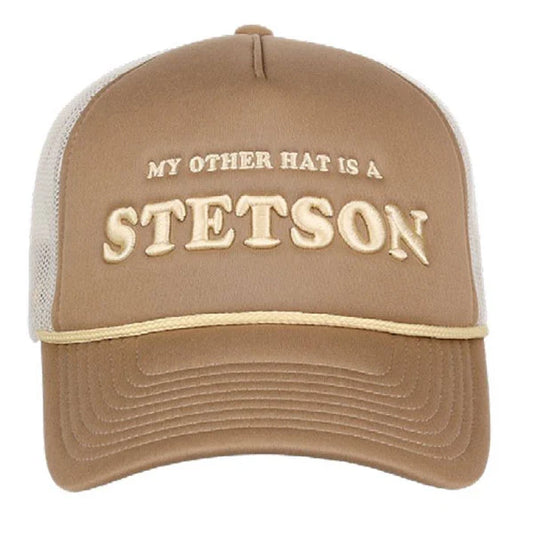 Stetson "My Other Hat Is A Stetson" (Tan) - Trucker Cap