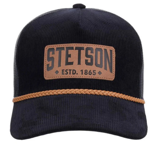 Stetson 1865 Corduroy (Navy) - Trucker Cap