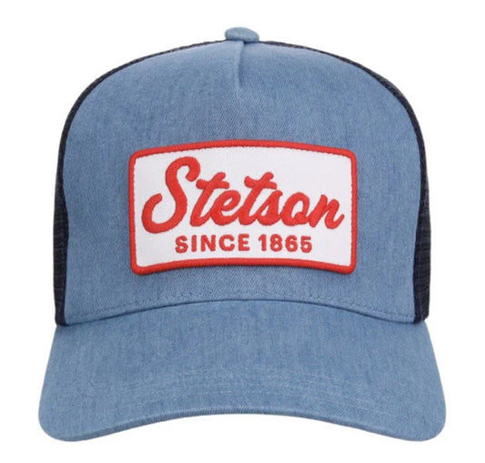 Stetson Since 1865 Denim (Light Blue) - Trucker Cap