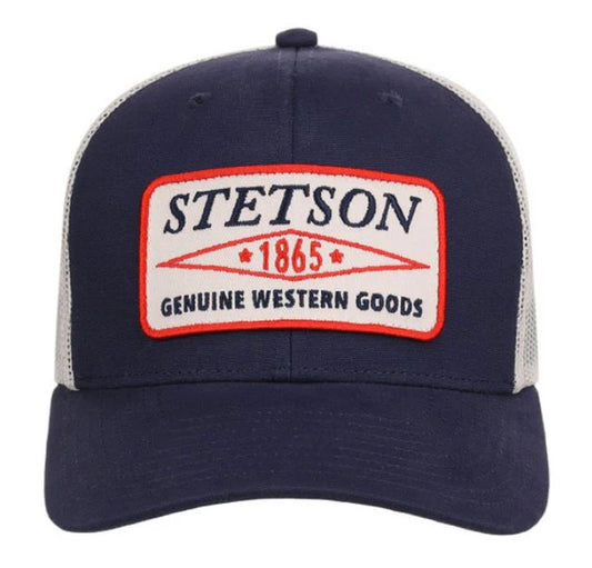 Stetson Felt Patch (Navy/White) - Trucker Cap