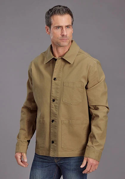 Stetson Stretch Canvas (Brown) - Men's Jacket