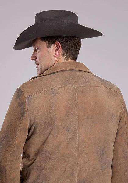 Stetson Novelty Solid Fleece Lined (Brown) - Men's Suede Jacket