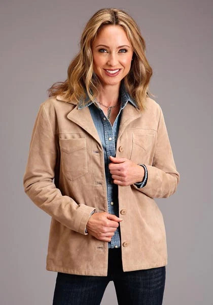 Stetson Spring I (Tan) - Women's Suede Jacket
