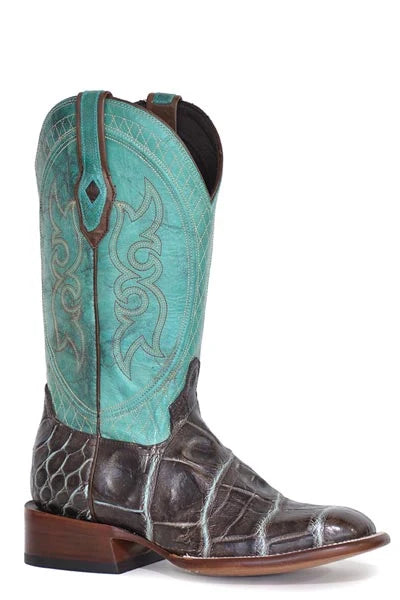Stetson Grator (Turquoise) - Men's Alligator Cowboy Boot